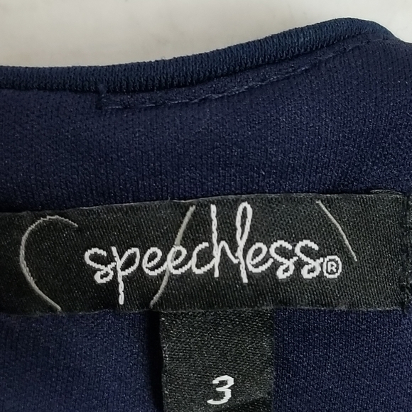 SPEECHLESS royal blue damask velvet crop top - Picture 5 of 8